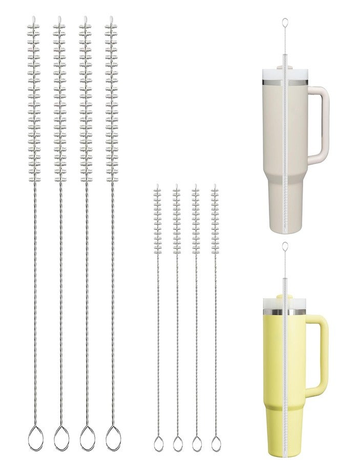 CIDYAUST Straw Brush Cleaner for Baby Bottles,Stanley Straw Cleaner Brush 8 inch for 20oz Stanley Mugs, Straw Cleaner Brush Extra Long 12-inch,Straw Cleaner with 304 Stainless Steel Wire(8 Pack). - Image 1